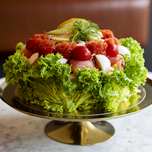 Smörgåstårta lax & räkor